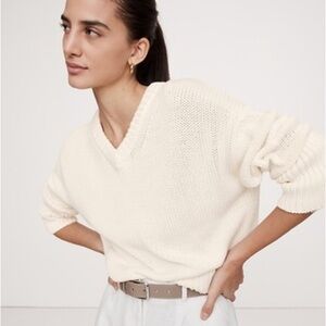 Banana Republic Cotton V-neck sweater